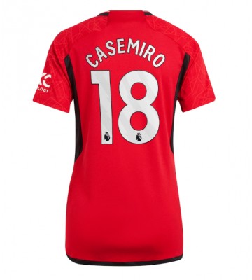 Manchester United Casemiro #18 Primera Equipación Mujer 2023-24 Manga Corta